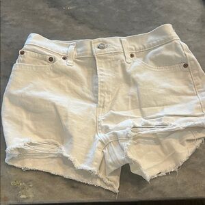 Levi's White Jean Shorts for Women